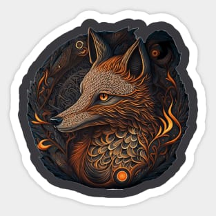 Inari Ōkami, God of Foxes Sticker